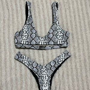 Snake skin bikini